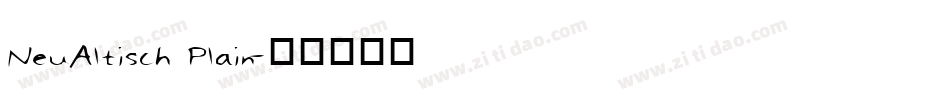 NeuAltisch Plain字体转换